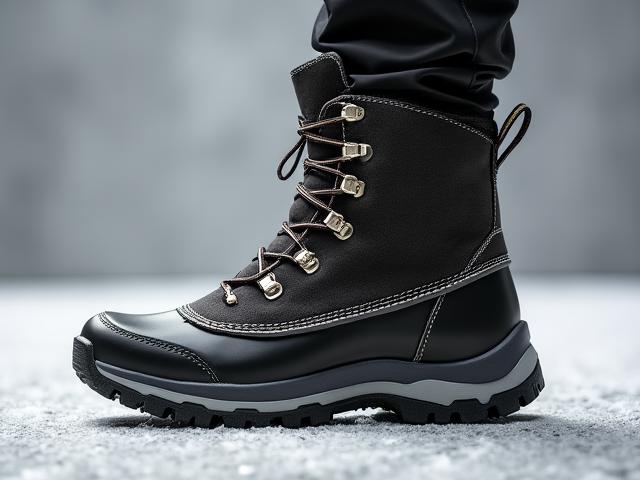 Waterproof winter adventure boots with thermal lining