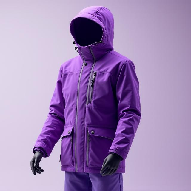 Eco-friendly insulated winter jacket